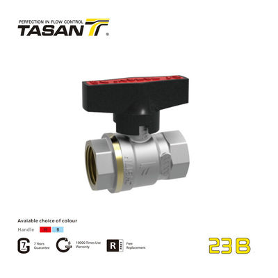 detail of Forged 3/8'' Brass Ball Valve Female X Female Connection For Gasoline Network 23B