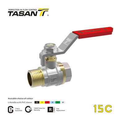 Female X Male 600 Wog Brass Ball Valve 1 Inch DIN EN 10226 Standard 15C