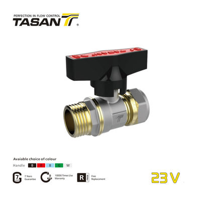 detail of Manual Tasan Valves T Handle Ball Valve For Multilayer Pipe 23V