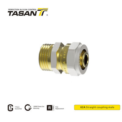 detail of Brass Pipe Compression Fittings 1/4inch -2 Inch Straight Coupler Anti Corrosion