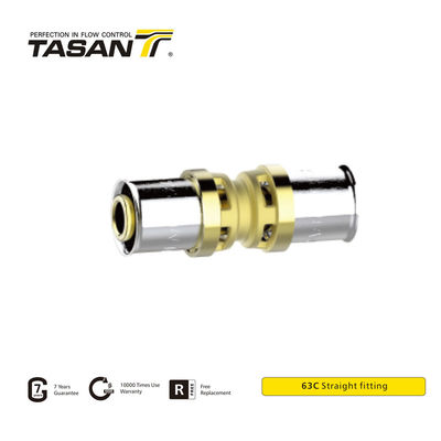 detail of DIN EN 10226-1 Thread Straight Brass Union Fitting For Non Aggressive Fluid