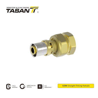 Female 3/4inch Straight Brass Fitting For High Low Temperature Conditions