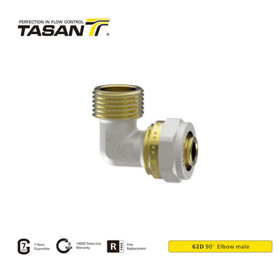 detail of ISO228 Thread Brass Compression Elbow 90 Degree Male Elbow leakpfoof 62D