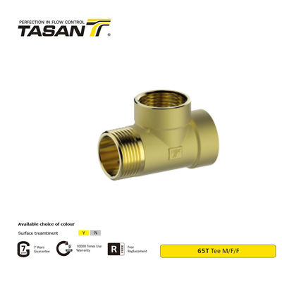 detail of Leakage Proof M/F/F 1 inch Brass Tee FittingFor High Low Temperature Conditions 65T