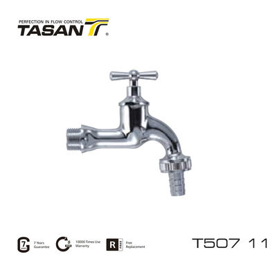 PN16/232psi Brass Nozzle Cock Chrome Plated Brass Bib Tap T507 11