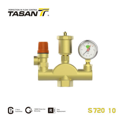 detail of PN40 Female X Female Brass Water Manifolds Combined Air Separator S720 10