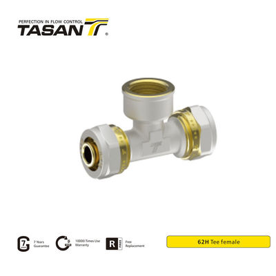 detail of Sanitary Brass Compression Fittings Female Compression Tee 16mm-25mm