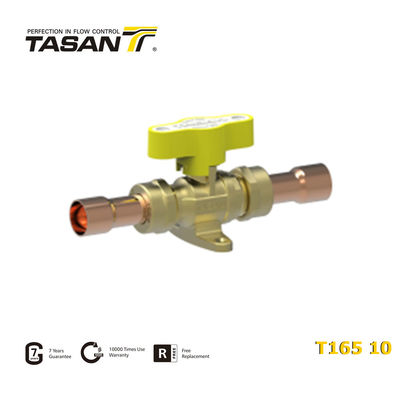 NPT Threaded 72.5 Psi 5 Bar Brass Gas Valve With T Aluminium Handle T165 10