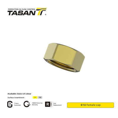 detail of Air Condition System 1 Inch Brass Fittings Female Cap High Durability