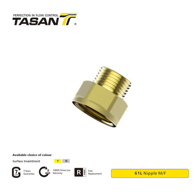 detail of Customizable Durable Brass Pipe Nipple For Pneumatic Systems M/F 61L