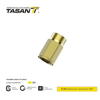 detail of OEM M/F Brass Pipe Fittings Brass Male Adapter For Non Aggressive Fluid